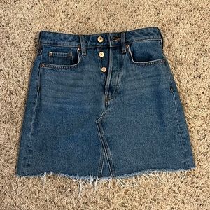 High waist Jean skirt